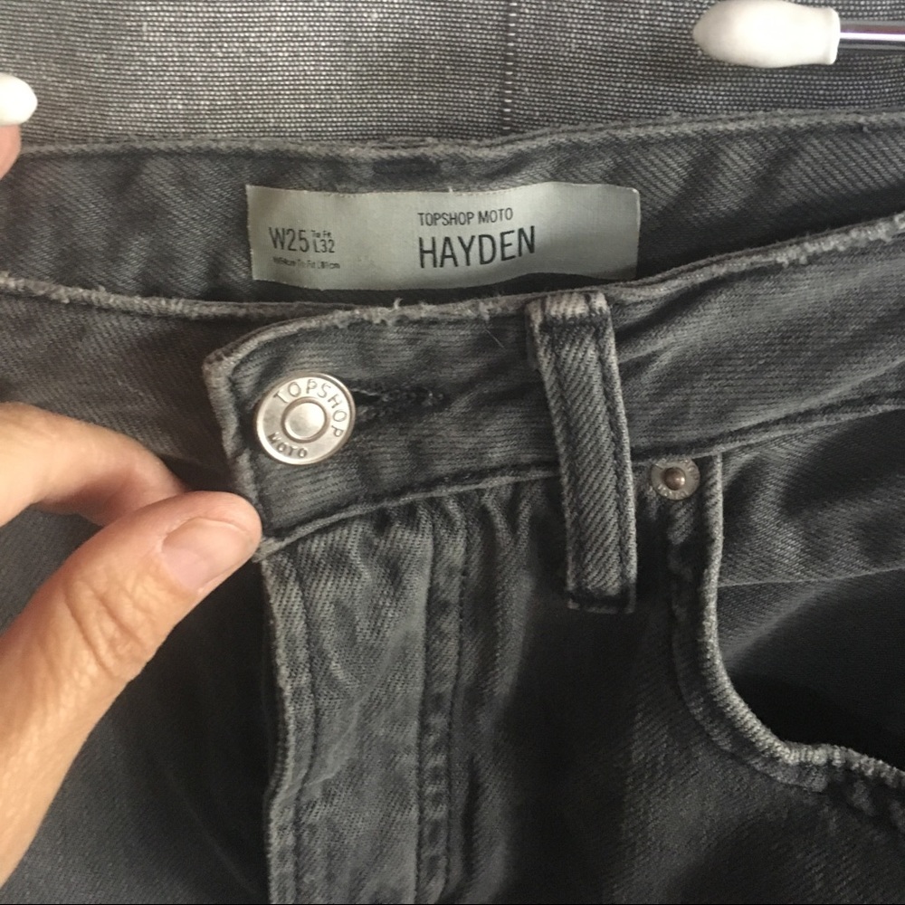 Topshop Moto Hayden w25 L32 gray jeans